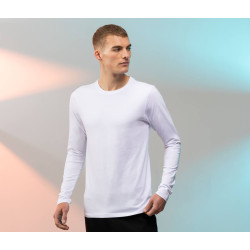 Tee-shirt stretch homme manches longues personnalisé