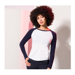 Tee-shirt baseball manches longues femme personnalisé