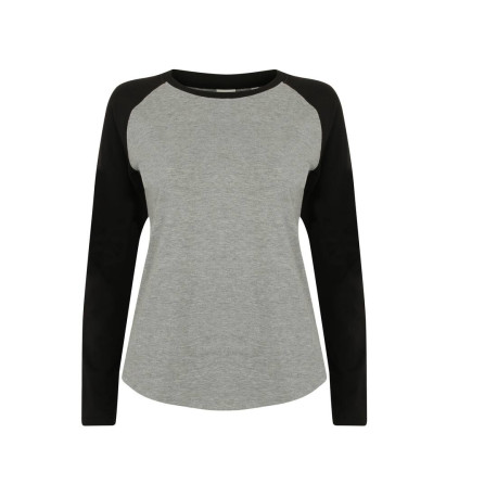 Tee-shirt baseball manches longues femme personnalisé
