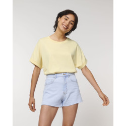 Le t-shirt à manches retroussées pour femme personnalisé
