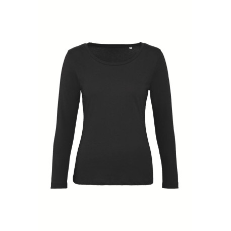 Tee-shirt coton bio femme LSL vierge ou à personnaliser - Express et pas cher