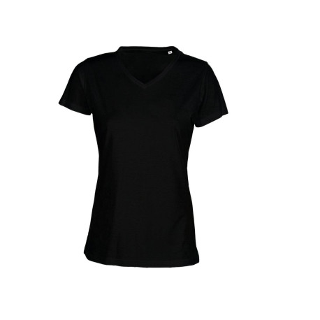 Tee-shirt femme premium col V vierge ou à personnaliser - Express et pas cher