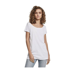 T-Shirt Femme Col Large vierge ou à personnaliser - Express et pas cher