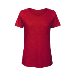 Tee-shirt femme Slub en coton bio vierge ou à personnaliser - Express et pas cher