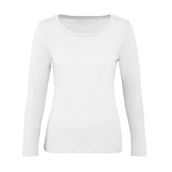 Tee-shirt coton bio femme LSL vierge ou à personnaliser - Express et pas cher