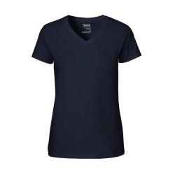 T-shirt femme col V vierge ou à personnaliser - Express et pas cher