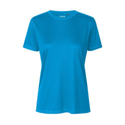 T-shirt respirant femme en polyester recyclé vierge ou à personna