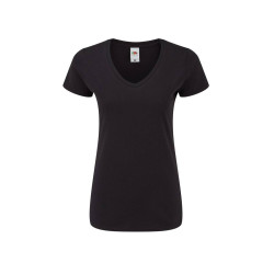 T-shirt femme col V vierge ou à personnaliser - Express et pas cher