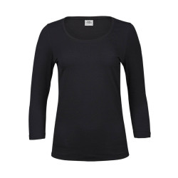 T-shirt femme manches 3/4 vierge ou à personnaliser - Express et pas cher