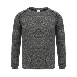 T-shirt manches longues sans couture homme vierge ou à personnali